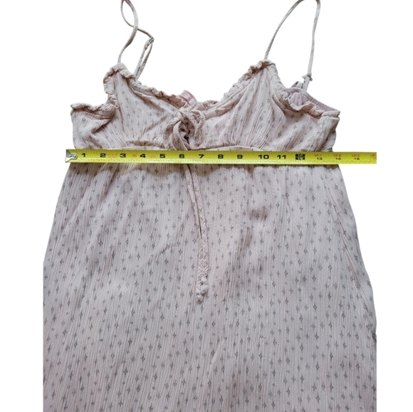 Papermoon Pink Silver Star 100% Rayon Camisole Sun Dress Size Large - Picture 4 of 10